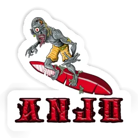 Anjo Sticker Surfer Image