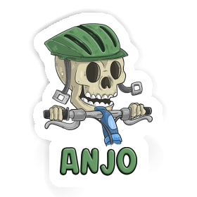Sticker Bicycle Rider Anjo Image