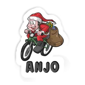 Anjo Autocollant Cycliste Image