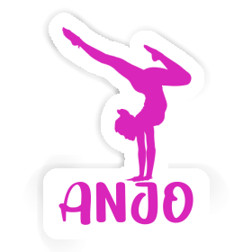 Sticker Anjo Yoga Woman Image