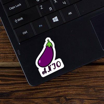 Sticker Aubergine Anjo Sticker Aubergine Anjo Image