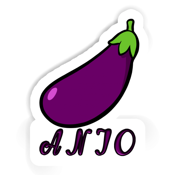 Sticker Aubergine Anjo Notebook Sticker Aubergine Anjo Gift package Image