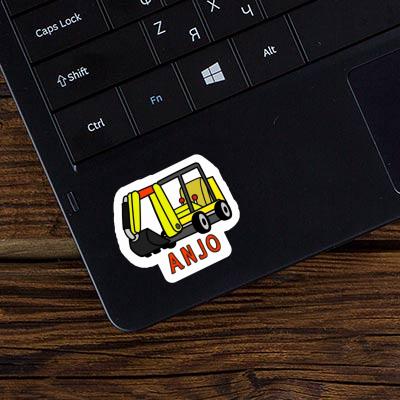 Anjo Sticker Mini-Excavator Notebook Anjo Sticker Mini-Excavator Gift package Image