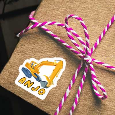 Anjo Sticker Excavator Notebook Anjo Sticker Excavator Gift package Image