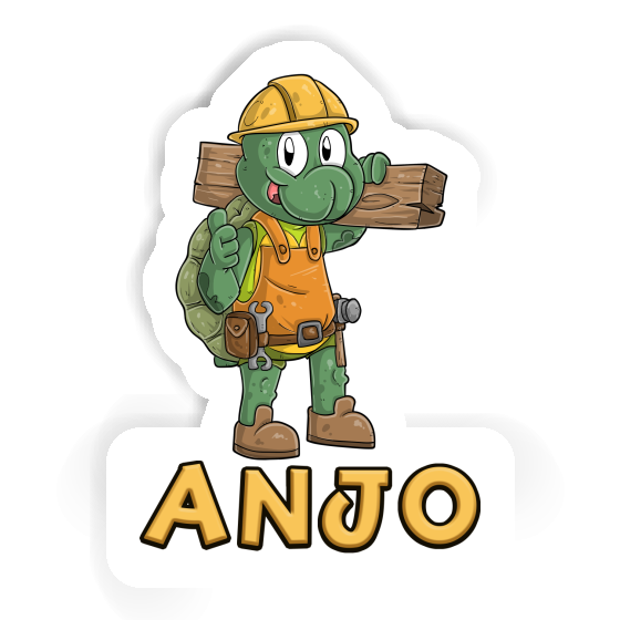 Construction worker Sticker Anjo Notebook Construction worker Sticker Anjo Gift package Image