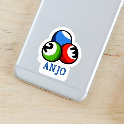 Anjo Autocollant Boule de billard Notebook Image