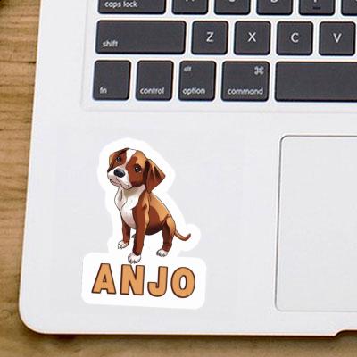 Boxerhund Aufkleber Anjo Notebook Boxerhund Aufkleber Anjo Notebook Image