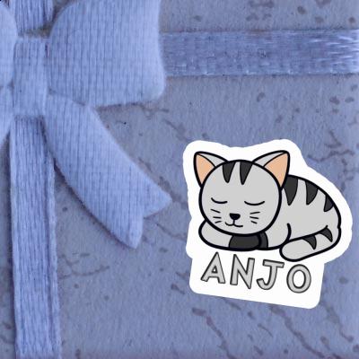 Anjo Sticker Cat Notebook Anjo Sticker Cat Gift package Image