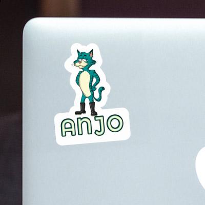 Aufkleber Katze Anjo Notebook Aufkleber Katze Anjo Notebook Image