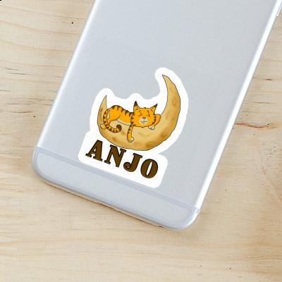Anjo Sticker Sleeping Cat Notebook Anjo Sticker Sleeping Cat Notebook Image