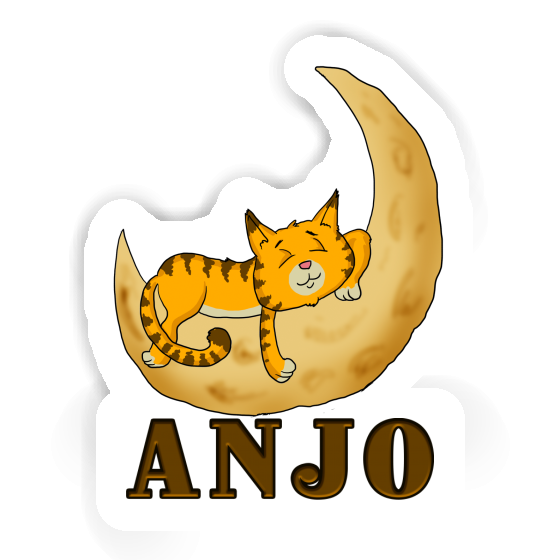 Anjo Sticker Sleeping Cat Notebook Anjo Sticker Sleeping Cat Gift package Image