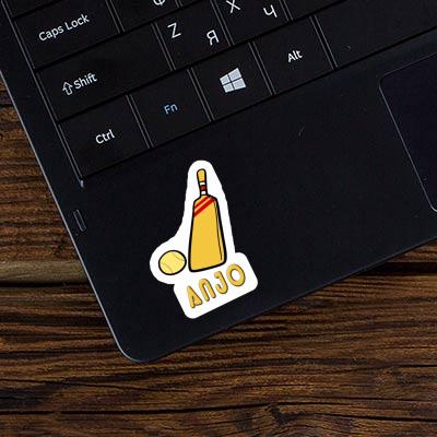 Anjo Autocollant Maillet de cricket Laptop Anjo Autocollant Maillet de cricket Laptop Image