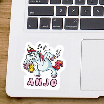 Licorne en fête Autocollant Anjo Licorne en fête Autocollant Anjo Image