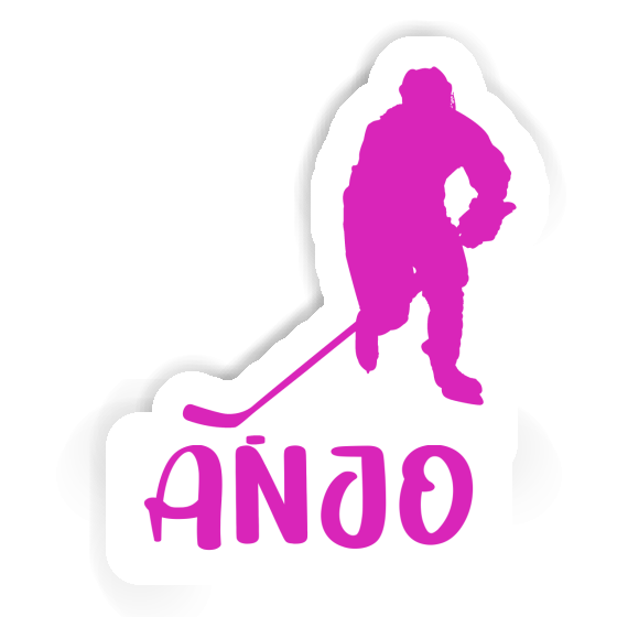 Joueuse de hockey Autocollant Anjo Notebook Joueuse de hockey Autocollant Anjo Notebook Image