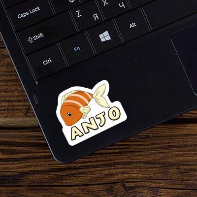 Anjo Autocollant Poisson Laptop Image