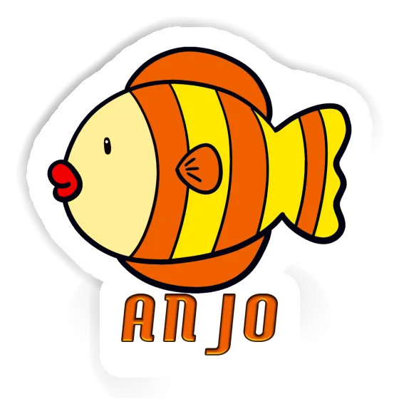 Autocollant Poisson Anjo Laptop Autocollant Poisson Anjo Laptop Image