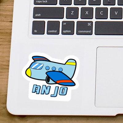 Anjo Aufkleber Flugzeug Laptop Image