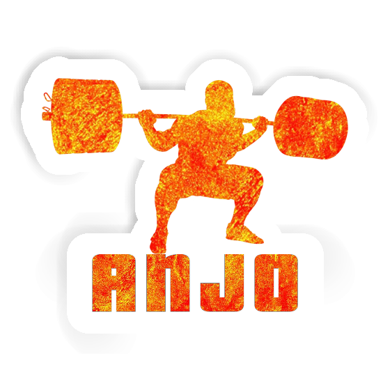 Anjo Sticker Weightlifter Laptop Anjo Sticker Weightlifter Laptop Image