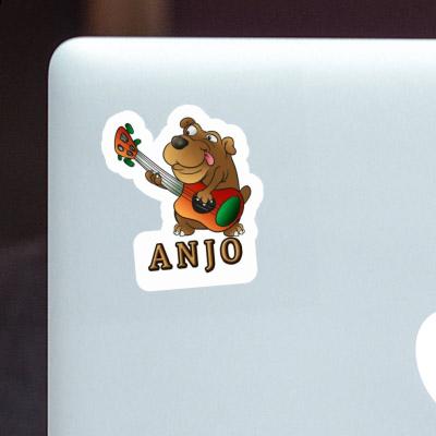 Aufkleber Gitarrenhund Anjo Gift package Image