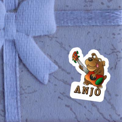 Aufkleber Gitarrenhund Anjo Notebook Image