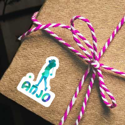 Anjo Autocollant Golfeuse Gift package Image