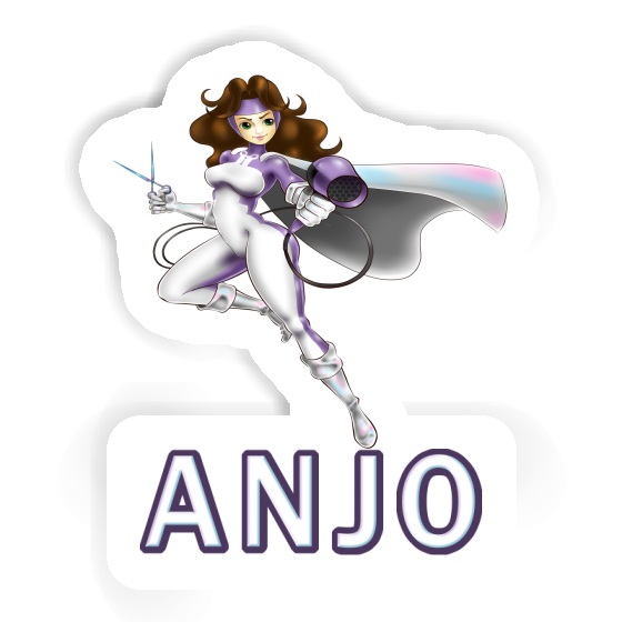 Anjo Autocollant Coiffeuse Laptop Anjo Autocollant Coiffeuse Laptop Image