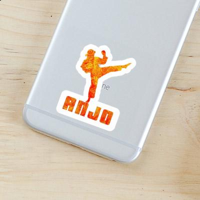 Karateka Sticker Anjo Laptop Image
