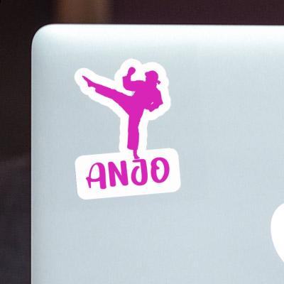 Autocollant Anjo Karatéka Notebook Autocollant Anjo Karatéka Notebook Image