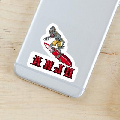 Anjo Sticker Surfer Notebook Anjo Sticker Surfer Gift package Image