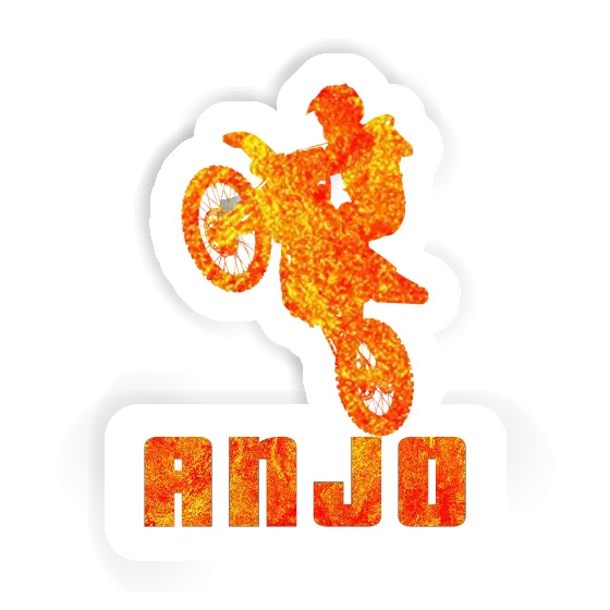 Anjo Autocollant Motocrossiste Laptop Anjo Autocollant Motocrossiste Laptop Image