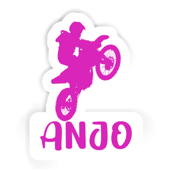 Motocross-Fahrer Aufkleber Anjo Notebook Motocross-Fahrer Aufkleber Anjo Notebook Image