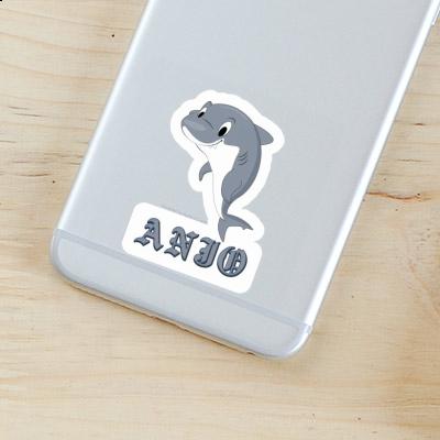Sticker Anjo Shark Notebook Sticker Anjo Shark Gift package Image