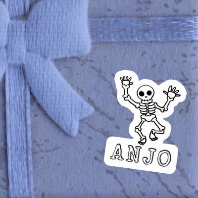 Sticker Anjo Skull Laptop Image