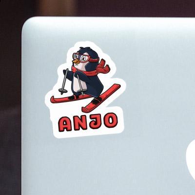 Aufkleber Skifahrerin Anjo Notebook Aufkleber Skifahrerin Anjo Notebook Image