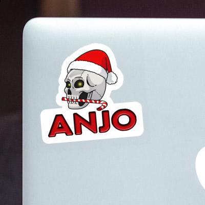 Christmas Skull Sticker Anjo Gift package Image