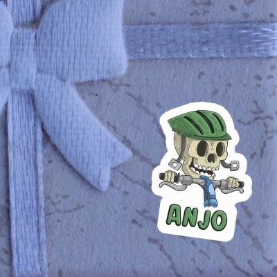 Aufkleber Fahrradfahrer Anjo Laptop Aufkleber Fahrradfahrer Anjo Laptop Image