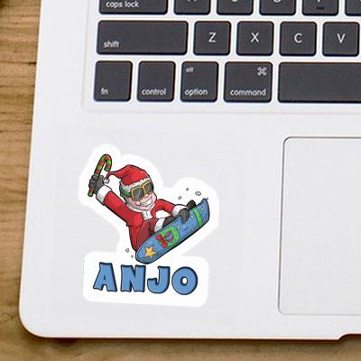Snowboarder Sticker Anjo Laptop Snowboarder Sticker Anjo Laptop Image