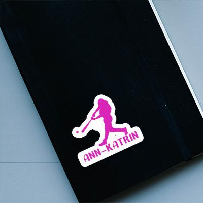 Ann-katrin Sticker Baseball Player Notebook Ann-katrin Sticker Baseball Player Gift package Image