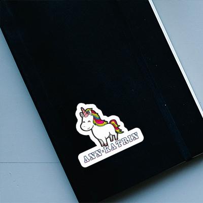 Aufkleber Ann-katrin Einhorn Notebook Image