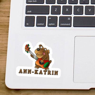 Guitar Dog Sticker Ann-katrin Image