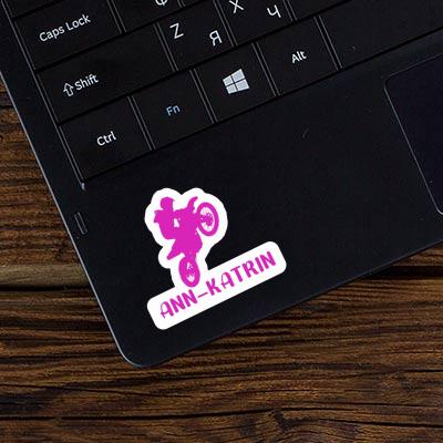 Motocross Rider Sticker Ann-katrin Laptop Motocross Rider Sticker Ann-katrin Laptop Image