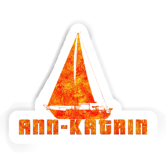 Segelboot Sticker Ann-katrin Notebook Segelboot Sticker Ann-katrin Notebook Image