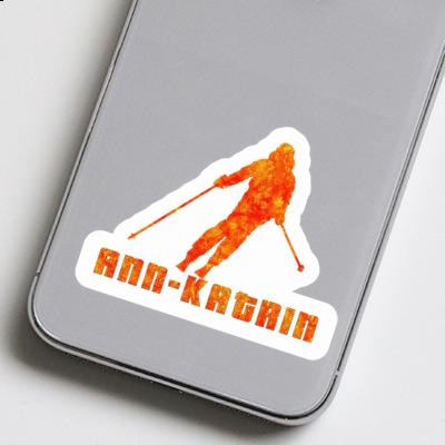 Ann-katrin Sticker Skifahrerin Laptop Ann-katrin Sticker Skifahrerin Laptop Image