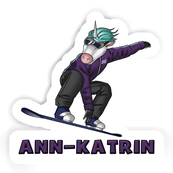 Sticker Snowboarder Ann-katrin Laptop Image
