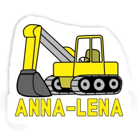 Sticker Anna-lena Excavator Image