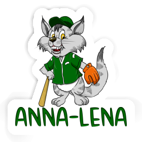 Anna-lena Autocollant Chat de baseball Image