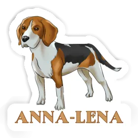 Anna-lena Autocollant Beagle Image