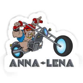 Motorbike Rider Sticker Anna-lena Image
