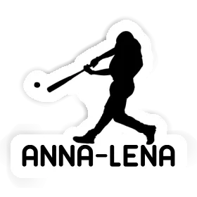 Aufkleber Anna-lena Baseballspieler Image