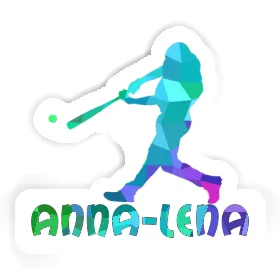 Anna-lena Autocollant Joueur de baseball Image